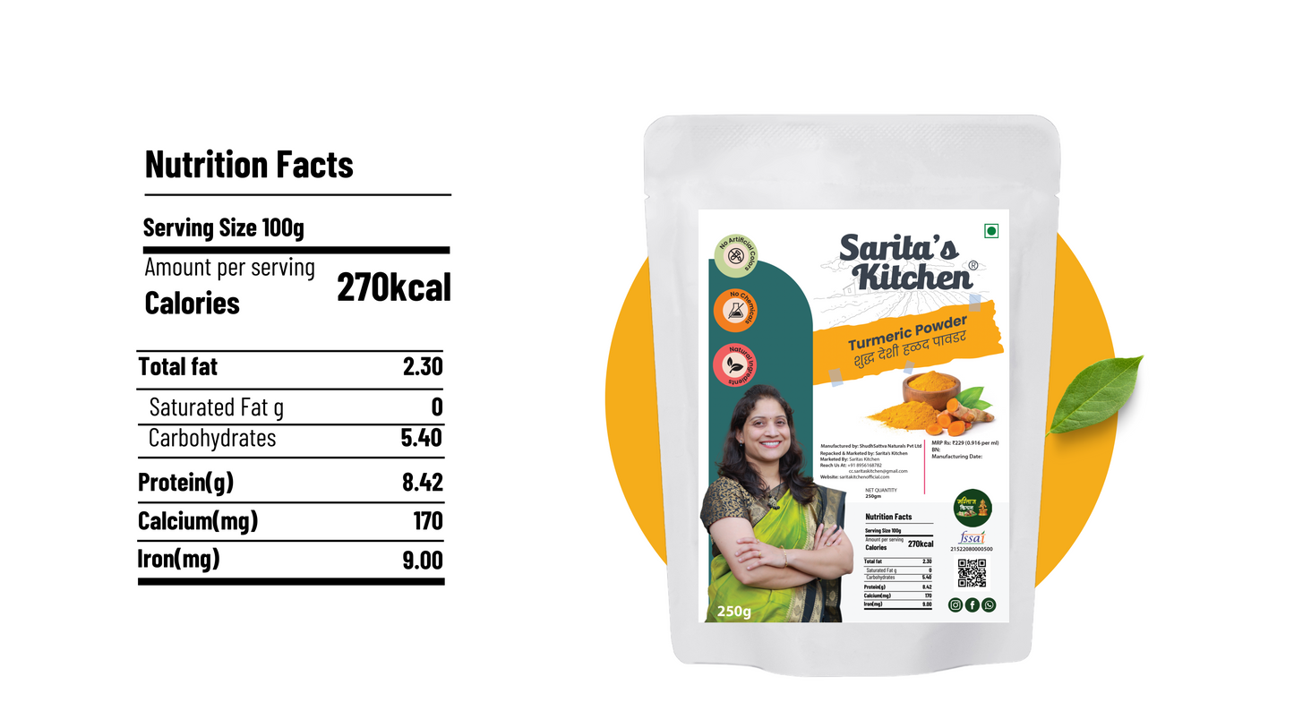 Saritas kitchen turmeric powder