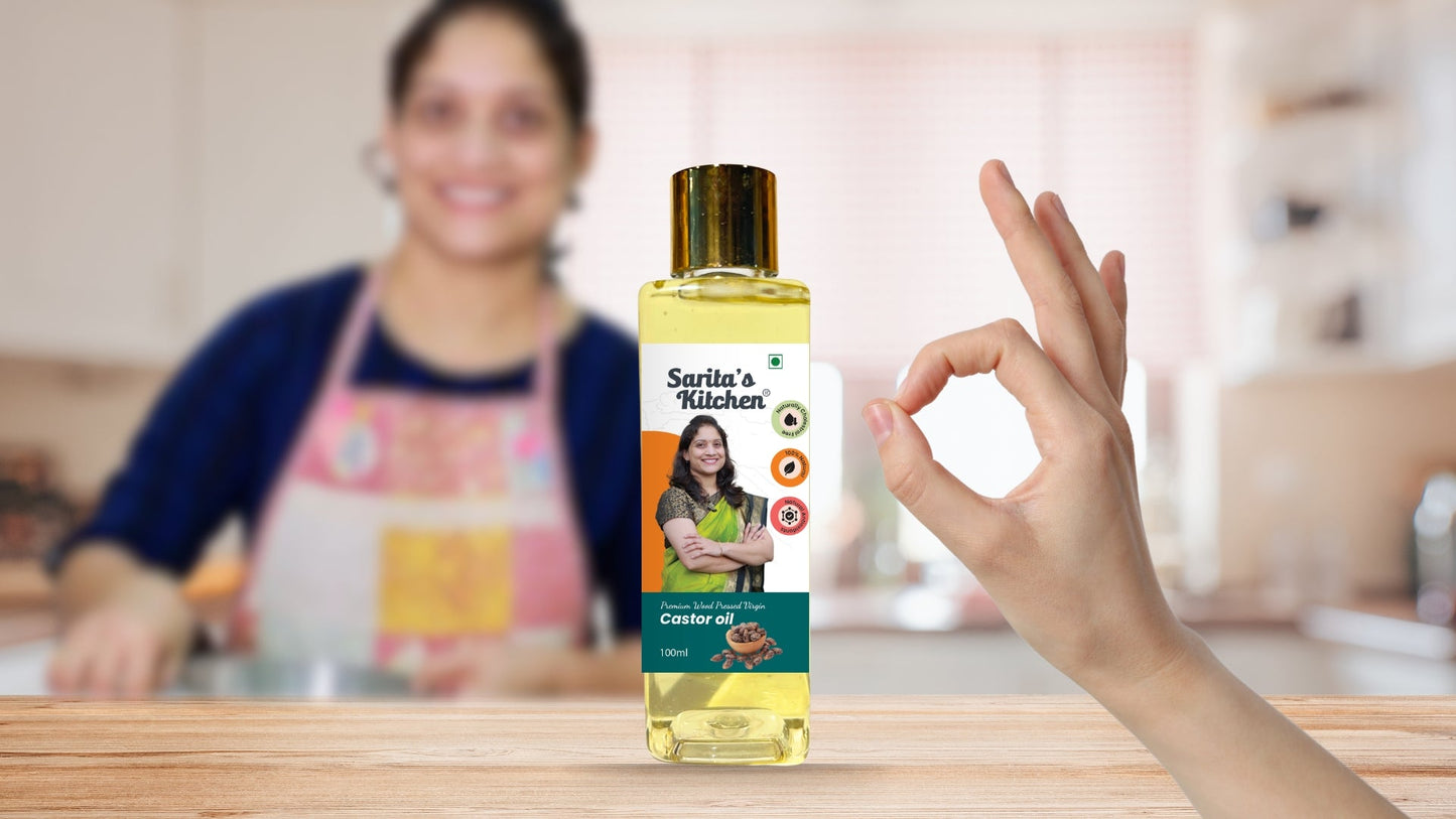 Wood Pressed Castor Oil / Lakdi Ghana Erandel Tel - Sarita's Kitchen