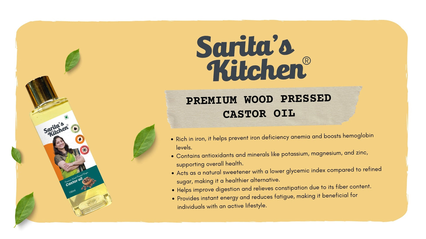 Wood Pressed Castor Oil / Lakdi Ghana Erandel Tel - Sarita's Kitchen