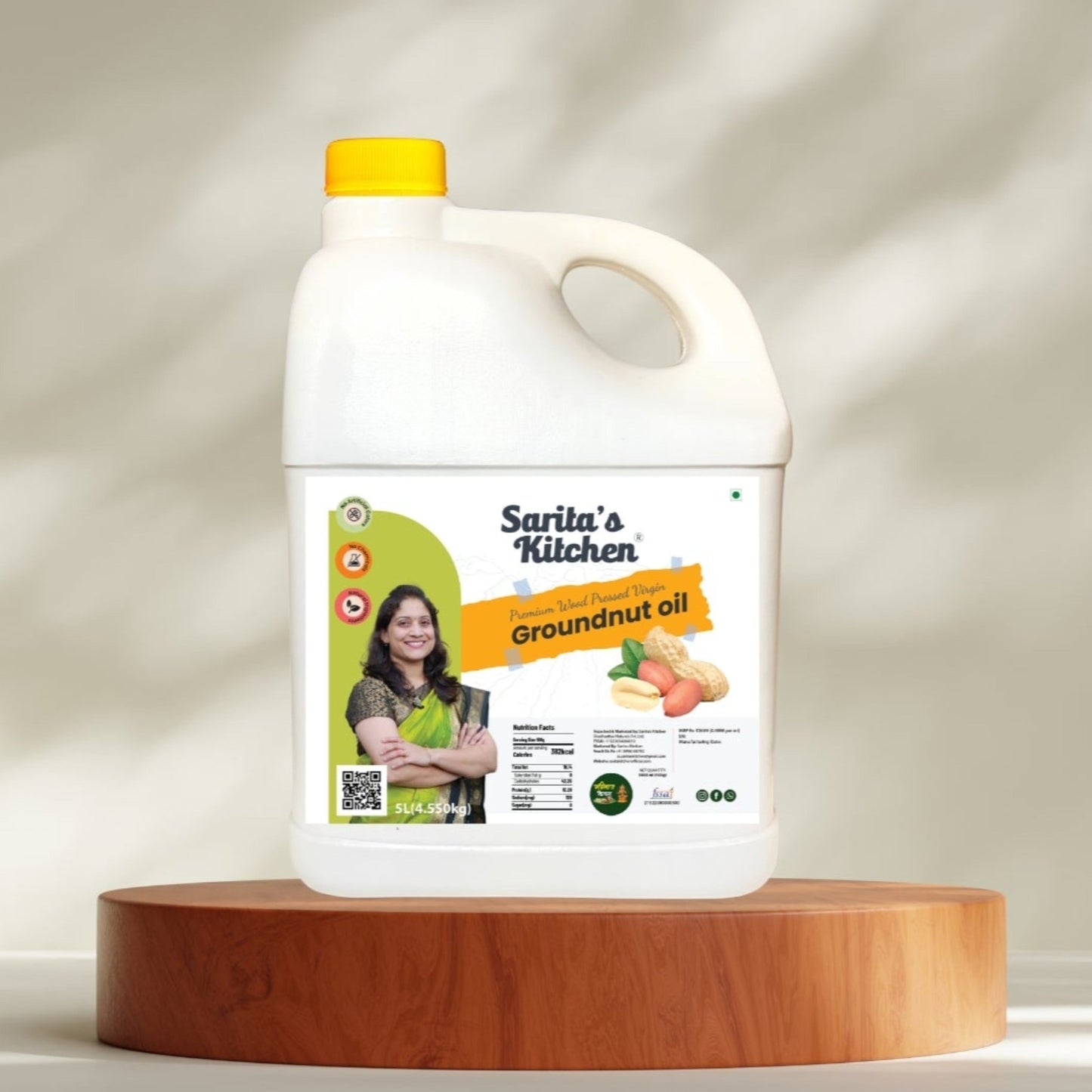 Wood Pressed Groundnut Oil / Lakdi Ghana Shengdana Tel - Sarita's Kitchen