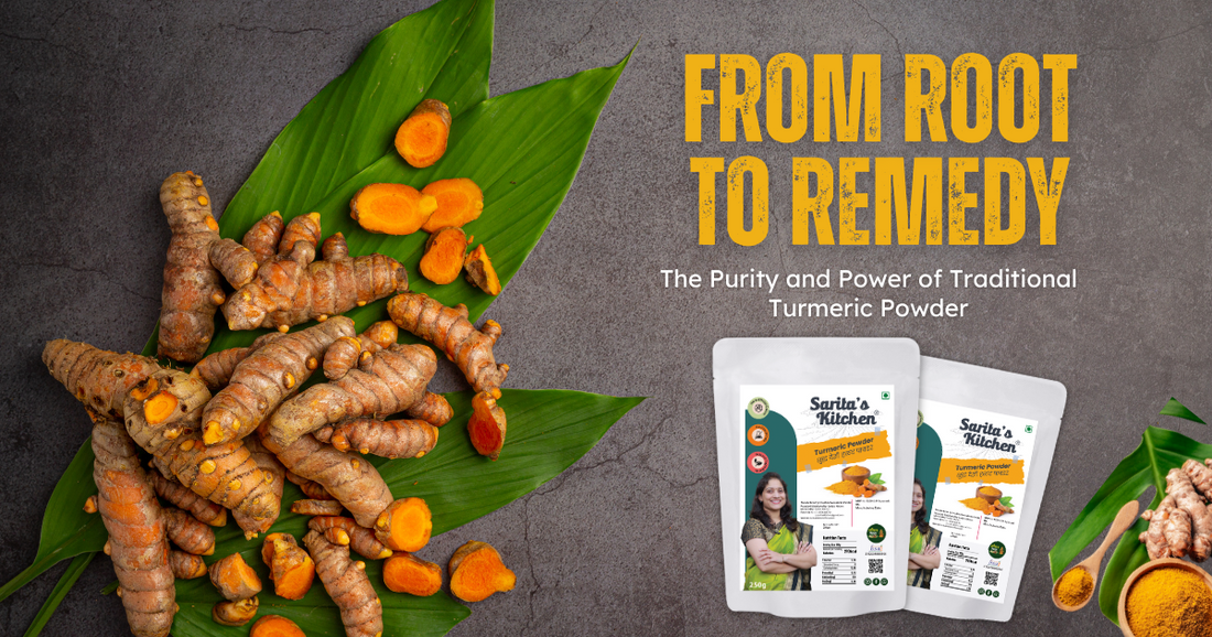 From Root to Remedy The Purity and Power of Traditional Turmeric Powder