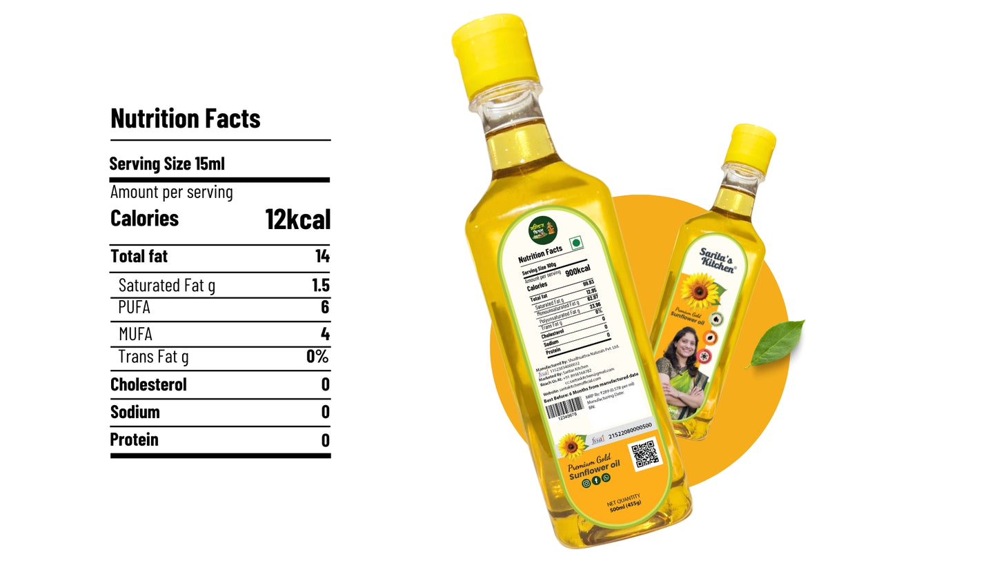 Premium Gold Sunflower Oil / Suryaful Tel