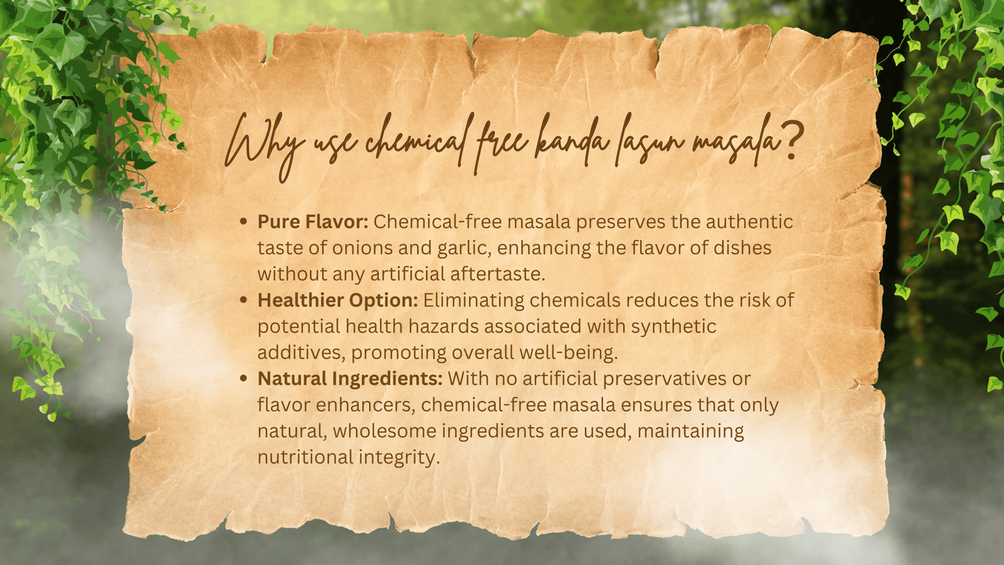 Saritas Kitchen - Kanda Lasun Handmade Masala - Sarita's Kitchen