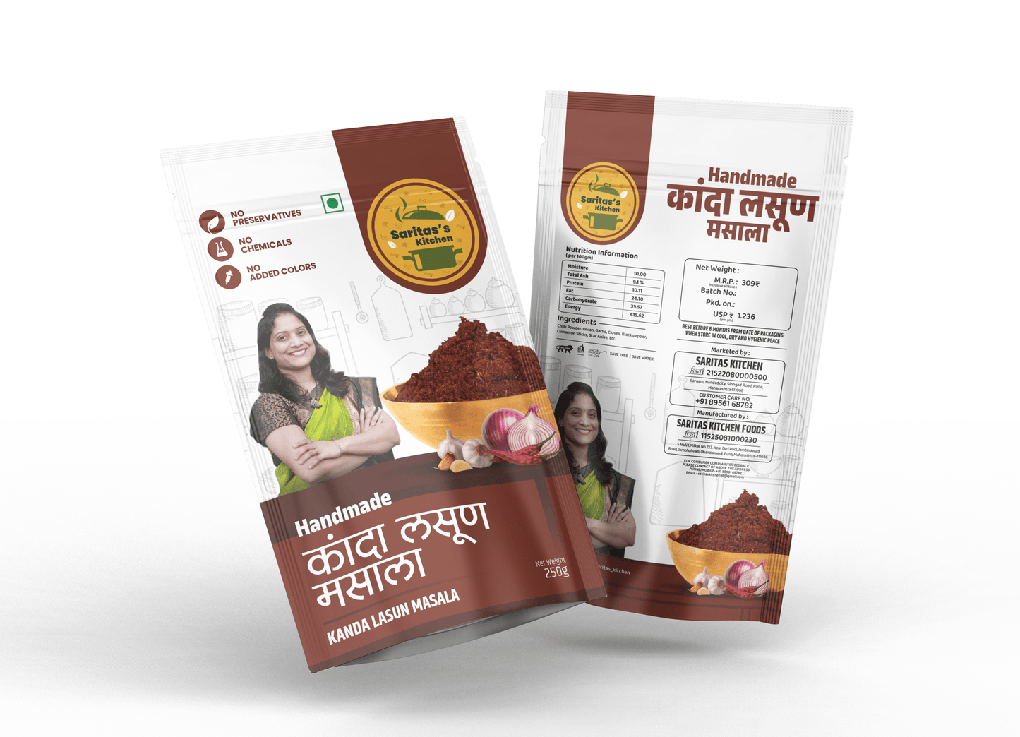 Saritas Kitchen - Kanda Lasun Handmade Masala - Sarita's Kitchen