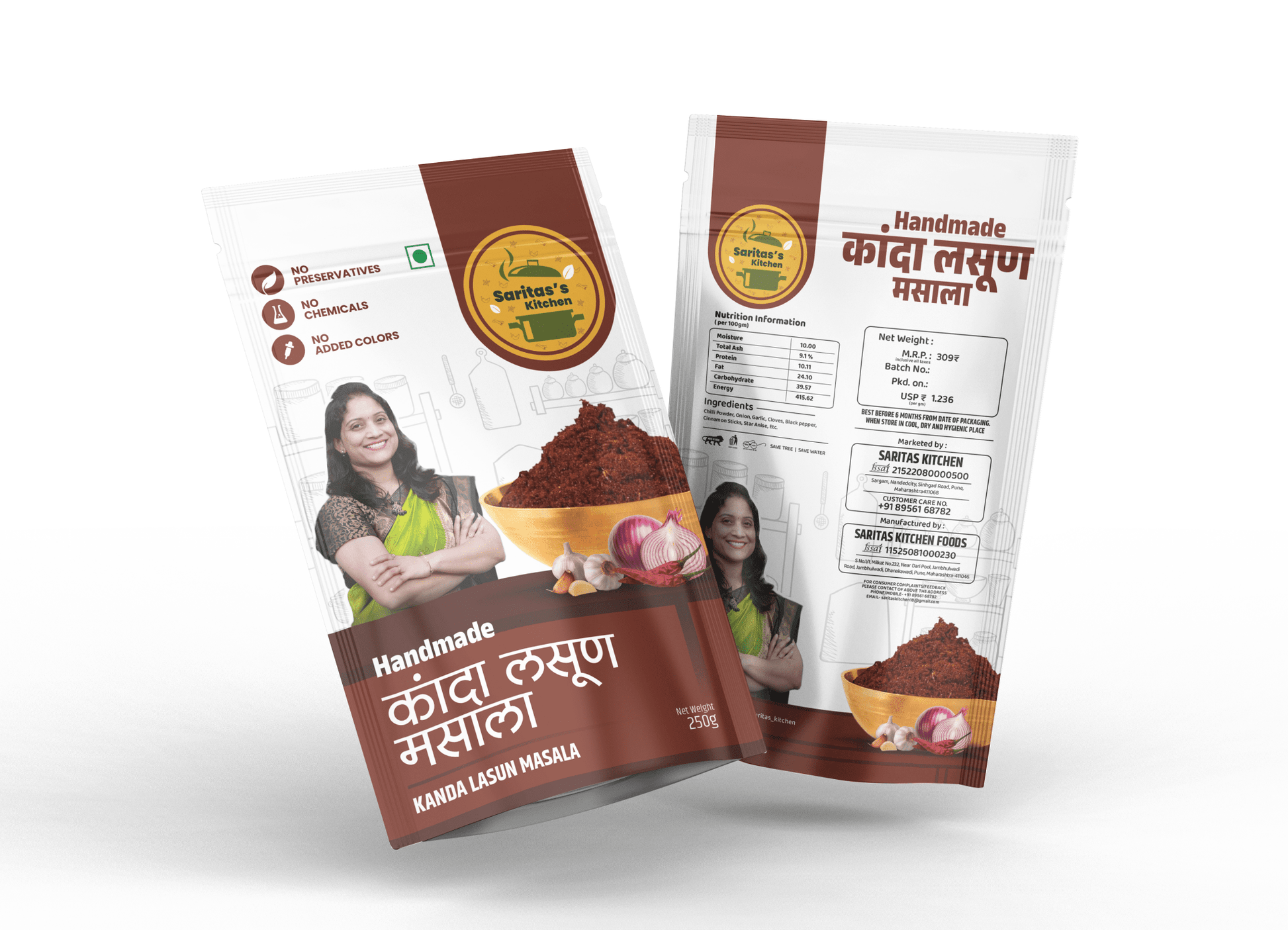 Saritas Kitchen - Kanda Lasun Handmade Masala - Sarita's Kitchen