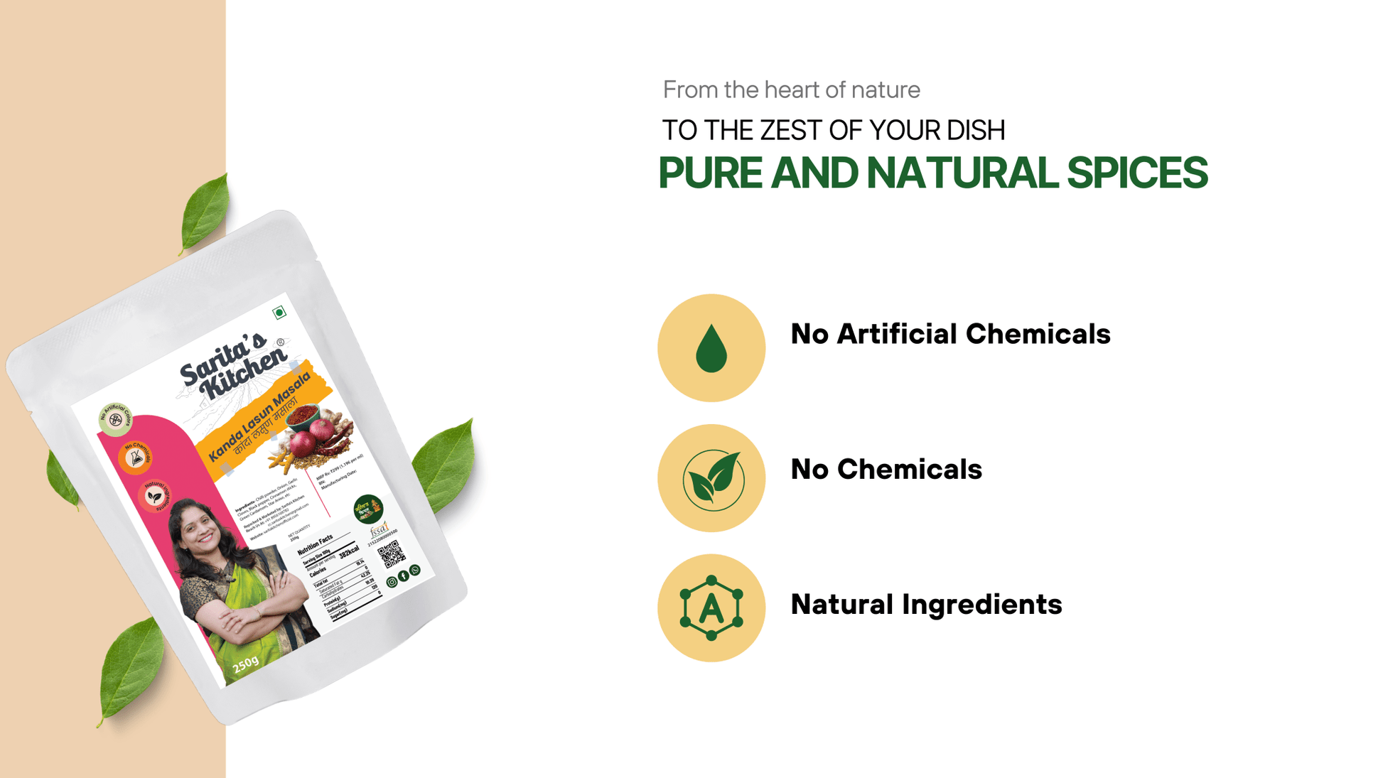 Saritas Kitchen - Kanda Lasun Handmade Masala - Sarita's Kitchen