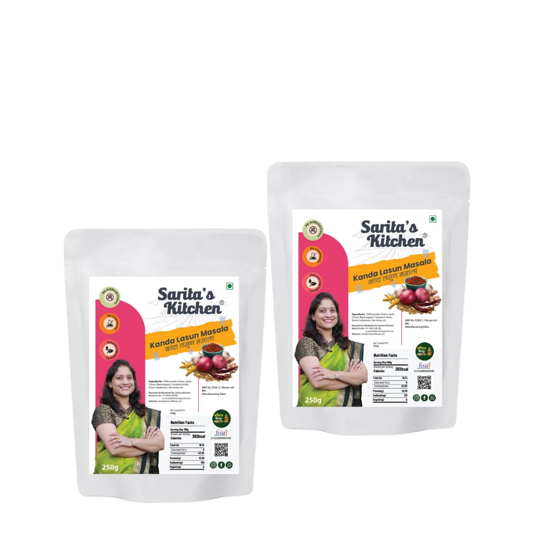 Saritas Kitchen - Kanda Lasun Handmade Masala - Sarita's Kitchen
