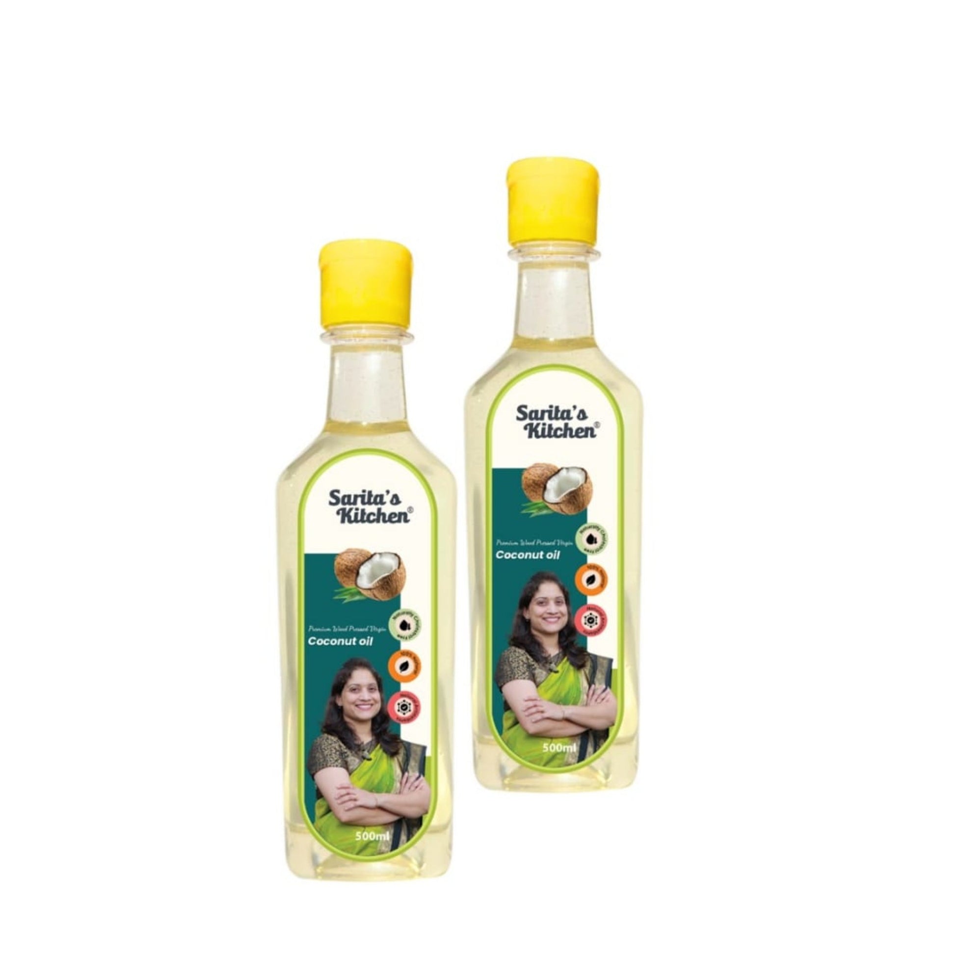 Wood Pressed Coconut Oil / Lakdi Ghana Naral Tel - Sarita's Kitchen