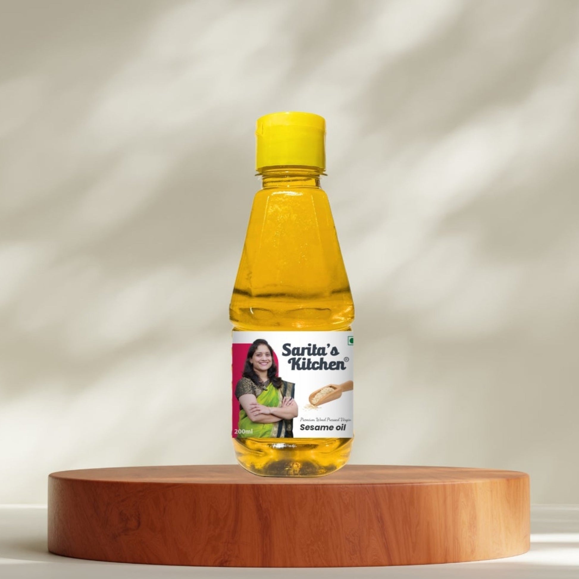 Wood Pressed Sesame Oil / Lakdi Ghana Til Tel - Sarita's Kitchen