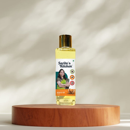 Wood Pressed Walnut Oil / Lakdi Ghana Akrod Tel - Sarita's Kitchen